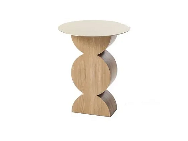 Tavolino da caffè rotondo in legno massello collezione Constantin CASSINA fabbrica CASSINA dall'Italia. Foto №1