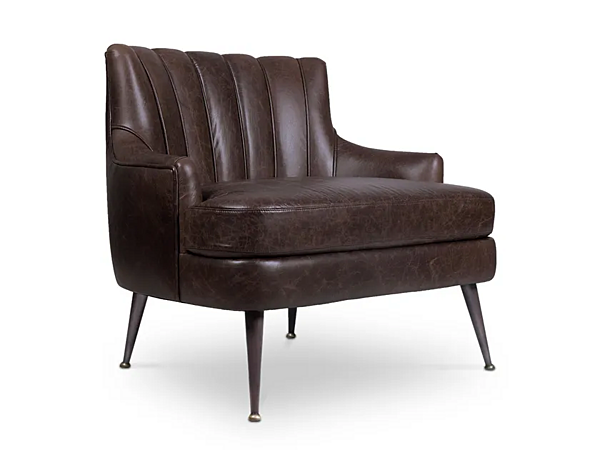 Poltrona in pelle plum con braccioli BRABBU fabbrica BRABBU dall'Italia. Foto №1
