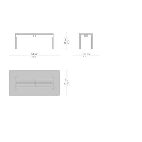Tavolo rettangolare in legno Doge CASSINA fabbrica CASSINA dall'Italia. Foto №15