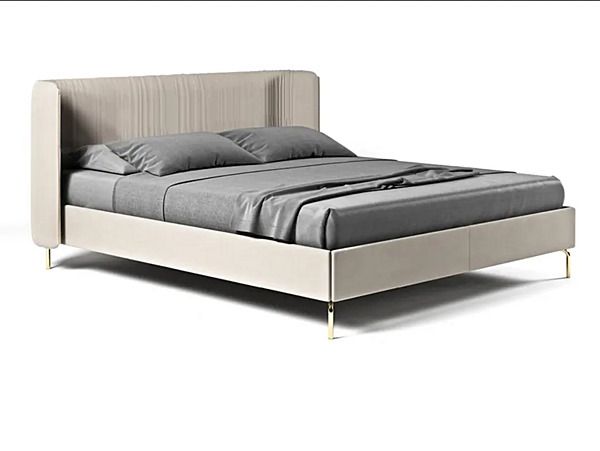 Letto matrimoniale in pelle con schienale alto FORMITALIA Lejla fabbrica FORMITALIA dall'Italia. Foto №1