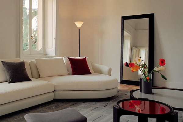 Specchio rettangolare incorniciato duo POLTRONA FRAU fabbrica POLTRONA FRAU dall'Italia. Foto №2