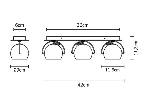 Lampada da soffitto regolabile in bianco Fabbian collezione Beluga fabbrica Fabbian dall'Italia. Foto №3