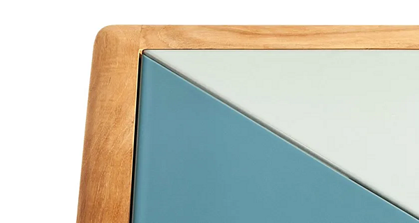 Tavolo rettangolare da giardino in teak con piano in stoneware POLTRONA FRAU The Secret Garden fabbrica POLTRONA FRAU dall'Italia. Foto №3