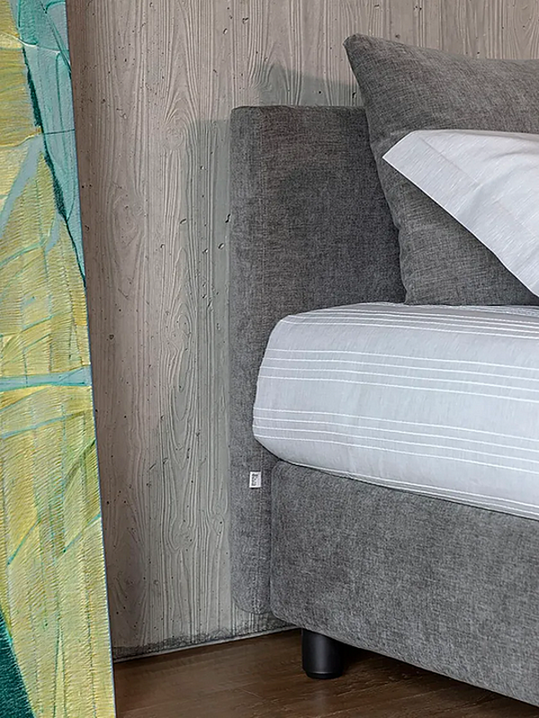 Letto singolo con copertura removibile Flou Notturno 2 fabbrica Flou dall'Italia. Foto №3