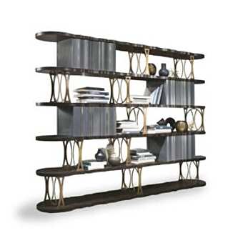 Libreria in noce aperta Mistral CARPANELLI fabbrica CARPANELLI dall'Italia