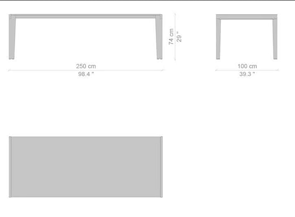 Tavolo rettangolare allungabile in MDF Longplane CASSINA fabbrica CASSINA dall'Italia. Foto №23