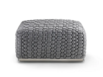 Pouf da giardino in fibra sintetica quadrato FLEXFORM collezione Phuket