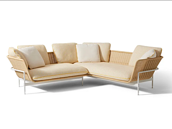 Divano modulare in tessuto con copertura removibile CASSINA Esosoft Outdoor