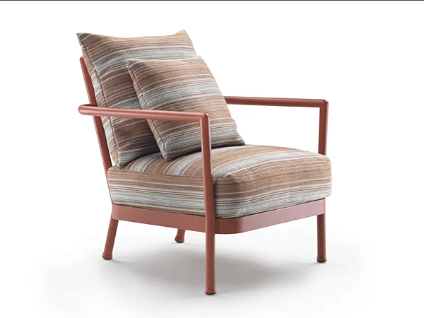 Poltrona da giardino in alluminio e tessuto CAMARGUE FLEXFORM 2A6C1 fabbrica FLEXFORM dall'Italia. Foto №1