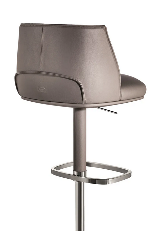 Sgabello in pelle alta regolabile con alzata a gas Archibald POLTRONA FRAU fabbrica POLTRONA FRAU dall'Italia. Foto №6