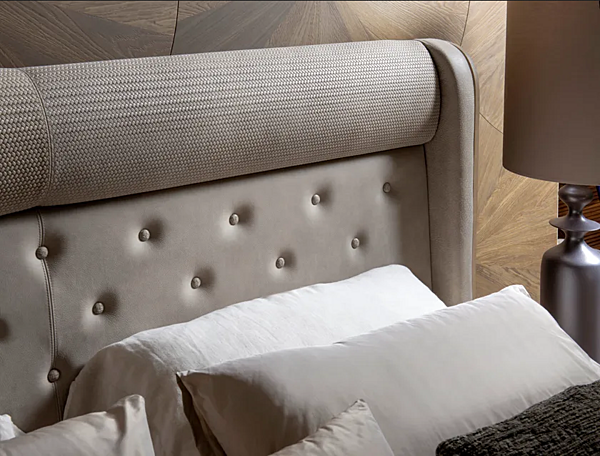 Letto matrimoniale in pelle imbottita Segreti S990 ARTE BROTTO S990 fabbrica Arte Brotto dall'Italia. Foto №3
