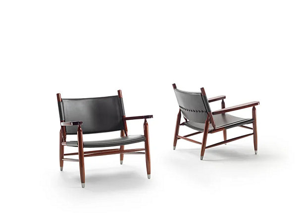 Poltrona con braccioli in pelle conciata Tessa FLEXFORM fabbrica FLEXFORM dall'Italia. Foto №4