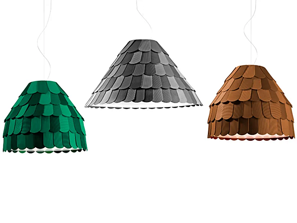 Lampada a sospensione in plastica Fabbian Roofer fabbrica Fabbian dall'Italia. Foto №9