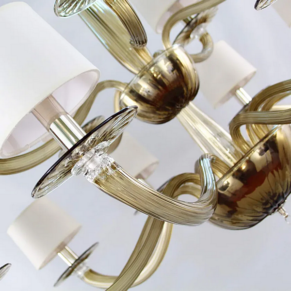 Светильник из муранского стекла SERENADE MULTIFORME LP0370-8-F4V fabbrica MULTIFORME dall'Italia. Foto №3