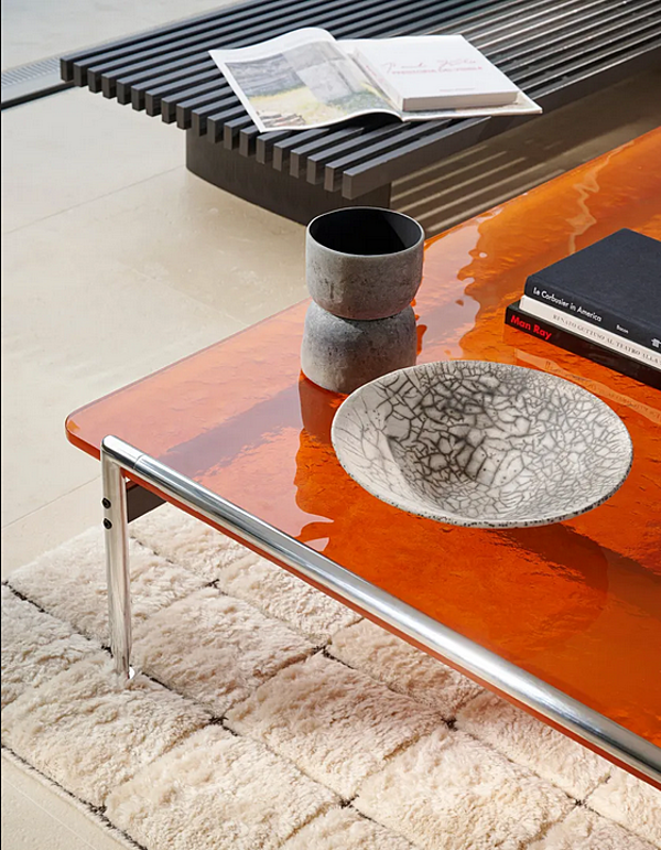 Tavolino da caffè rettangolare in vetro CASSINA Esosoft fabbrica CASSINA dall'Italia. Foto №15