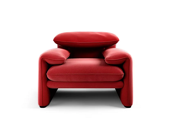 Poltrona in pelle con poggiatesta Maralunga 50 CASSINA fabbrica CASSINA dall'Italia. Foto №2