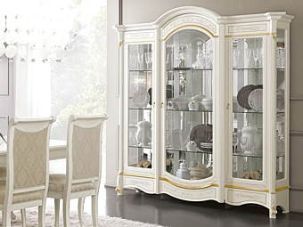 Vetrina in legno con illuminazione integrata CASA +39 DIAMANTE 2601