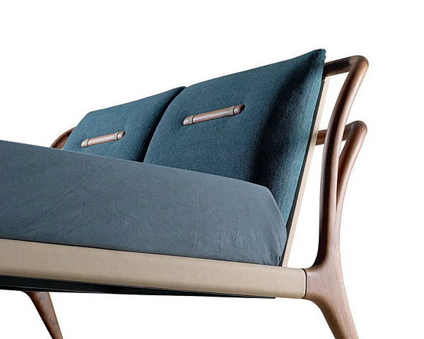 Letto matrimoniale in legno massello con testata imbottita DALE Smusso P 130 fabbrica Dale Italia (by Cantiero) dall'Italia. Foto №16