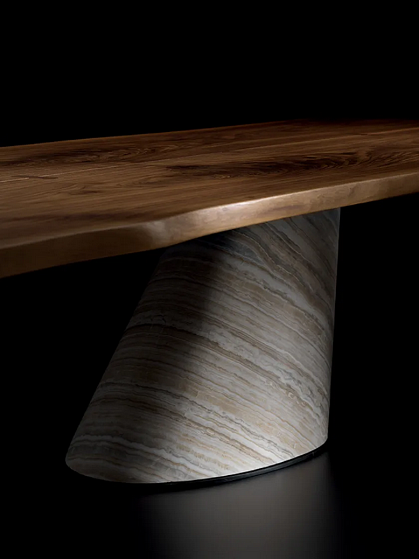 Tavolo rettangolare in legno massello Vero Cono ARTE BROTTO L620, CONO fabbrica Arte Brotto dall'Italia. Foto №6