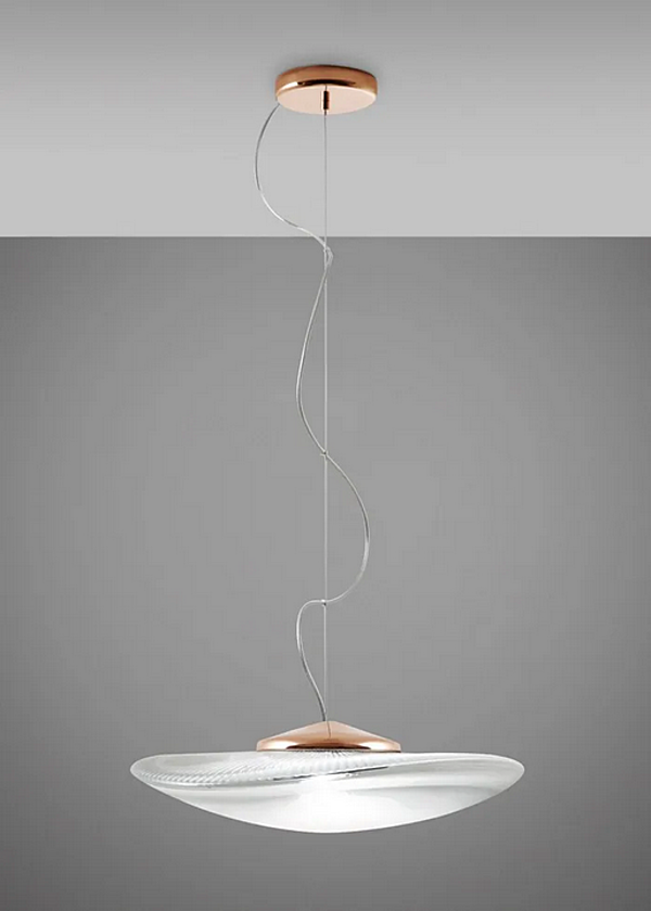 Lampada a sospensione in vetro soffiato LED Loop Fabbian fabbrica Fabbian dall'Italia. Foto №9