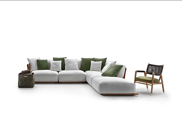Divano angolare in tessuto con copertura removibile FLEXFORM Zante Outdoor fabbrica FLEXFORM dall'Italia. Foto №4