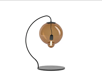 Lampada da tavolo in vetro colorato Cappellini Meltdown PO_1401