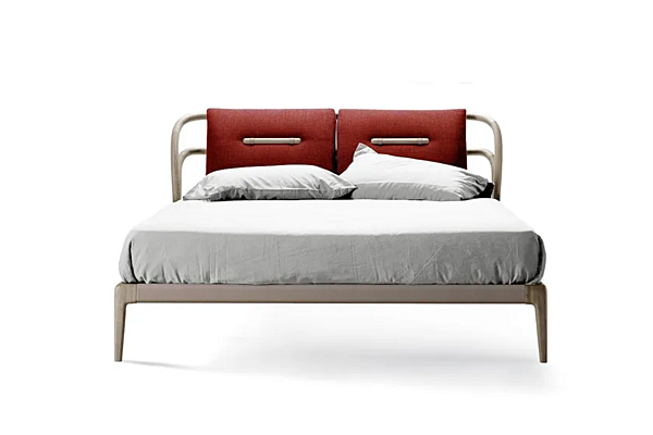 Letto matrimoniale in legno massello con testata imbottita DALE Smusso P 630 fabbrica Dale Italia (by Cantiero) dall'Italia. Foto №8