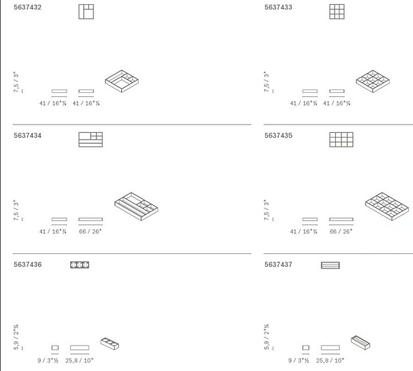Comodino in pelle con cassetti POLTRONA FRAU Moondance fabbrica POLTRONA FRAU dall'Italia. Foto №5