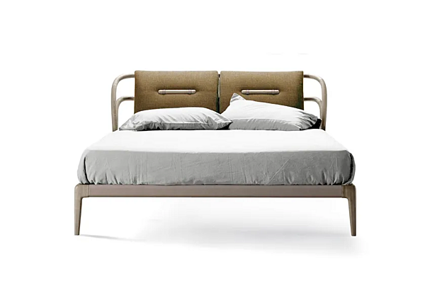 Letto matrimoniale in legno massello con testata imbottita DALE Smusso P 630 fabbrica Dale Italia (by Cantiero) dall'Italia. Foto №6