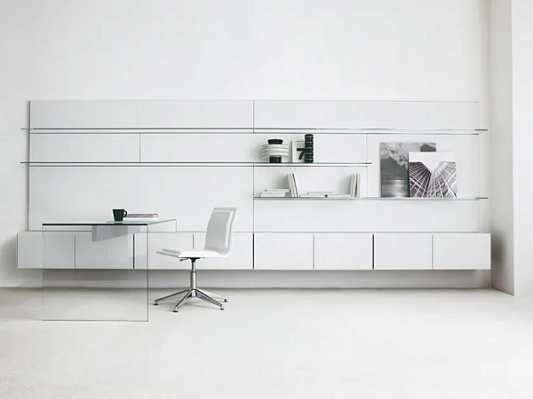 Storage wall modulare in vetro Elle Plus 10 Gallotti&Radice fabbrica Gallotti & Radice dall'Italia. Foto №1