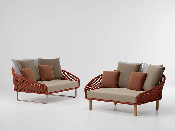 Letto da giardino in tessuto con schienale imbottito KETTAL Bitta fabbrica KETTAL dall'Italia. Foto №3