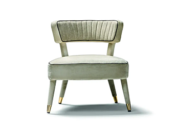 Poltrona in tessuto con schienale imbottito Black Tie Anic CLO20 fabbrica Black Tie dall'Italia