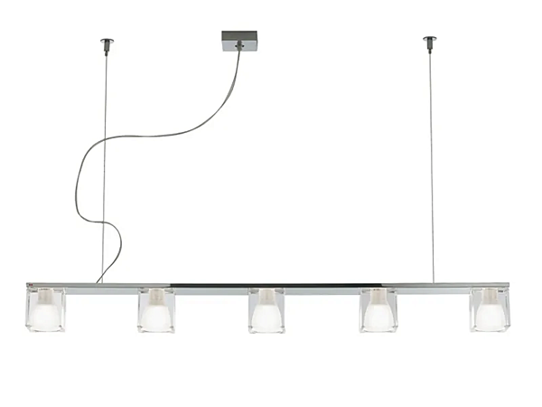 Lampada a sospensione in cristallo Cubetto Fabbian fabbrica Fabbian dall'Italia. Foto №4
