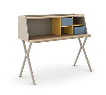 Scrivania rettangolare per bambini con cassetti Nidi Leo fabbrica nidi dall'Italia