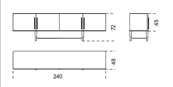 Credenza in legno con ante Tama Gallotti&Radice fabbrica Gallotti & Radice dall'Italia. Foto №4