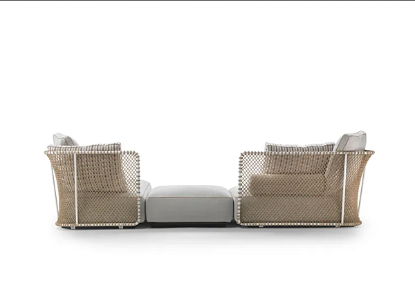 Divano angolare da giardino in materiale resistente FLEXFORM collezione OASIS fabbrica FLEXFORM dall'Italia. Foto №3