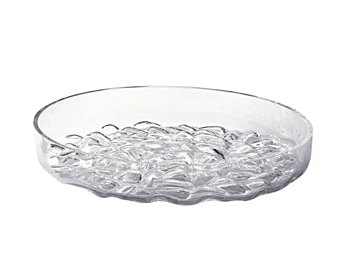 Vassoio portapins in vetro soffiato Nuuk Driade fabbrica Driade dall'Italia