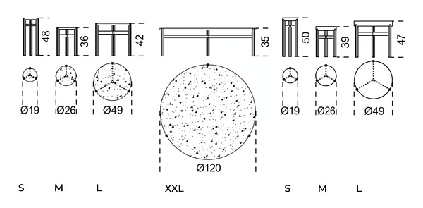 Tavolino da caffè rotondo in ottone Gallotti&Radice Twelve fabbrica Gallotti & Radice dall'Italia. Foto №7