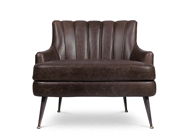 Poltrona in pelle plum con braccioli BRABBU fabbrica BRABBU dall'Italia. Foto №2