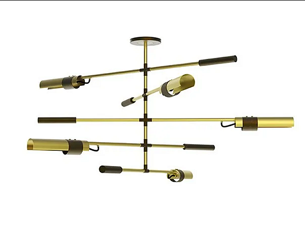 Lampada da soffitto girevole in ottone BRABBU Koben fabbrica BRABBU dall'Italia. Foto №1