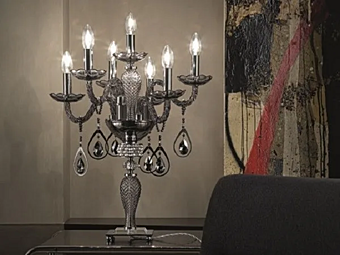 Candelabro con cristalli Swarovski Euroluce Lampadari collezione Toochic F6 1L fabbrica EUROLUCE LAMPADARi dall'Italia