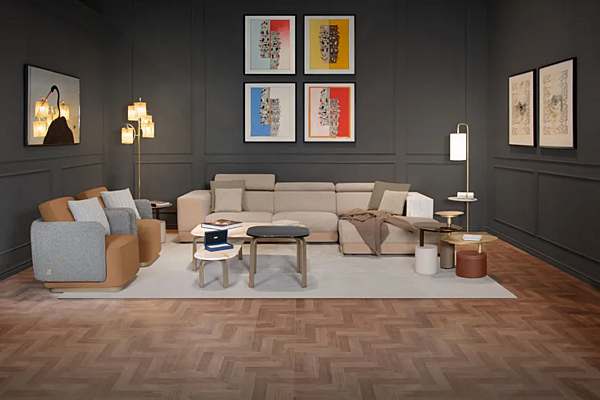 Лампа напольная с мраморными деталями FORMITALIA CLUB CLUB_FloorLamp-A fabbrica FORMITALIA dall'Italia. Foto №3