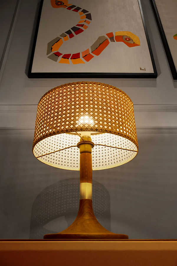 Lampada da tavolo in paglia Partagas FORMITALIA Vienna Partagas-Lamp, Partagas-Medium-Lamp fabbrica FORMITALIA dall'Italia. Foto №2