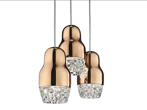 Lampada a sospensione in vetro e alluminio LED Fedora AXOLIGHT fabbrica Axolight dall'Italia. Foto №1