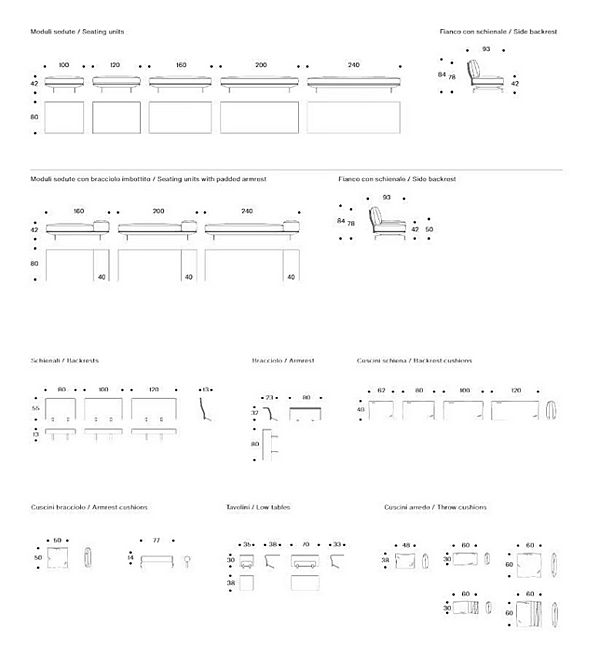 Divano in tessuto con copertura removibile Saba Avant Apres fabbrica SABA dall'Italia. Foto №15