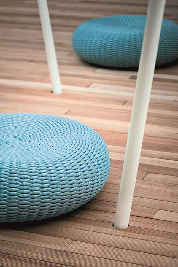 Pouf da giardino rotondo in tessuto PAOLA LENTI Shell fabbrica PAOLA LENTI dall'Italia. Foto №5
