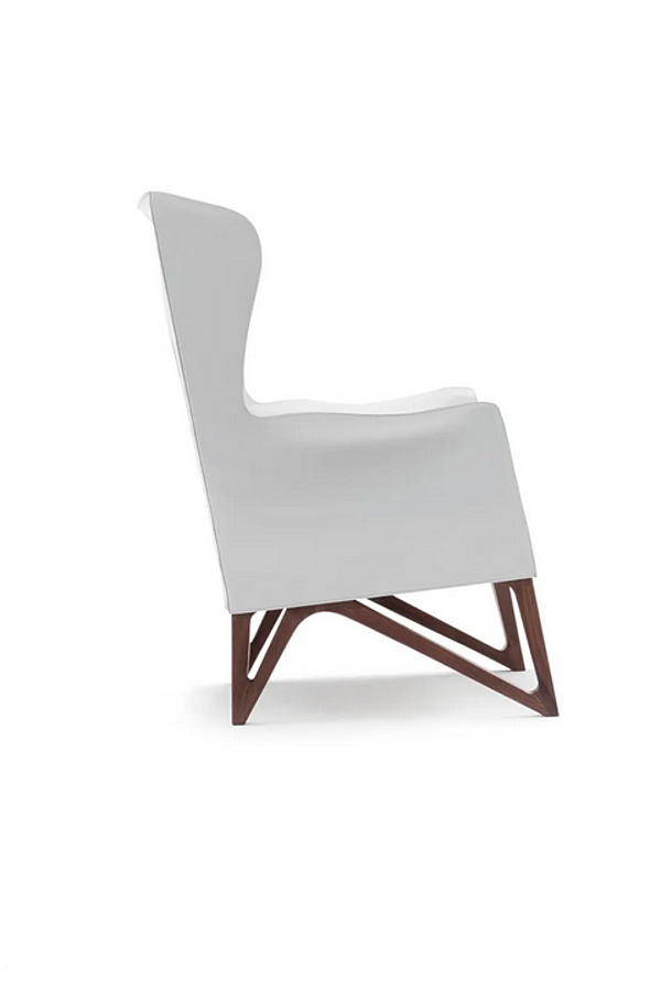 Poltrona in pelle con braccioli GIORGETTI WING MOBIUS fabbrica GIORGETTI dall'Italia. Foto №2
