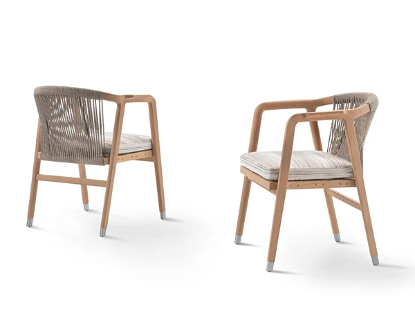 Poltrona da giardino in iroko Flexform Crono 220C1 fabbrica FLEXFORM dall'Italia. Foto №2