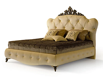 Letto matrimoniale imbottito con testata trapuntata CARPANESE 6589 6589