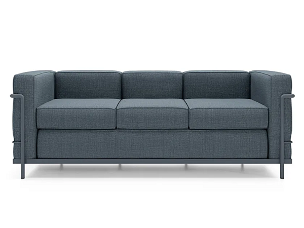 Divano a tre posti con spalliera imbottita in tessuto CASSINA Grand Confort Petit Modèle 002 fabbrica CASSINA dall'Italia. Foto №1